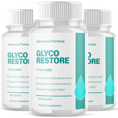 #ad 3 Pack Glyco Restore Advanced Blood Support Formula GlycoRestore 180 Capsules $39.95