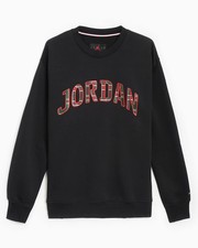 Jordan Essentials Men's Fleece Crew-Neck Sweatshirt bFV7460-010 Black L NWT