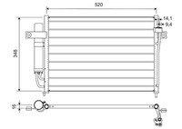 Valeo Kondensator Klimaanlage 812703 Aluminium FüR Hyundai Getz TB Crdi GLS