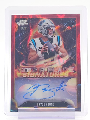 BRYCE YOUNG 2025 TOPPS COSMIC CHROME SOLAR FLARE SIGNATURES RED AUTO 1/5 Q1887