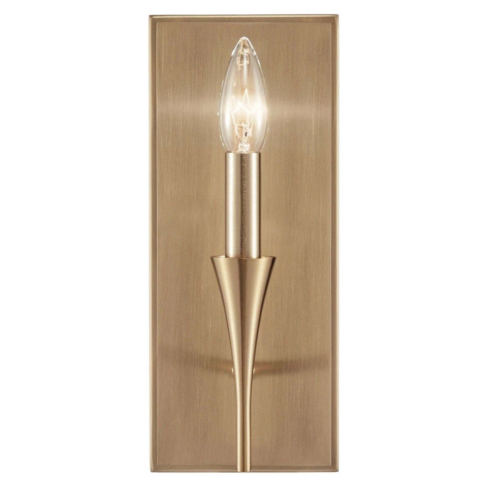 Champagne Bronze One Light Wall Sconce from the Alvaro Collection - Image 3 of 4