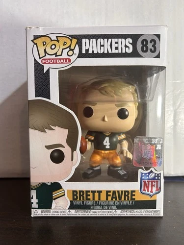 Brett Favre Green Bay Packers Home Jersey NFL Football Funko Pop 83 W Protector