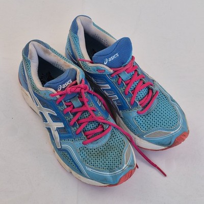 Asics Gel-Contend Sneaker 7,5 blau pink Damen Schnürschuhe Laufschuhe
