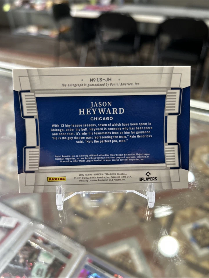 National Treasures Legacy Signatures 2022 Jason Heyward Auto Silver Holo SSP/10 Foto 2 de 2