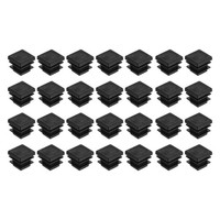 28 StüCk Rohrstopfen, 16X16Mm Quadratisch Abschlusskappen, Pe-Lamellenstopfen