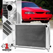 Aluminum 3 Row Performance Cooling Radiator for 94-95 Ford Mustang MT Manual