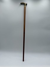 Wooden Walking Stick With Brass Handle Vintage Walking cane