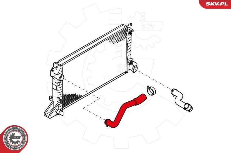 ✅Fits SKV GERMANY 24SKV334 RADIATOR HOSE 24SKV334 / #354 FORD TRANSI ⭐UK Seller⭐