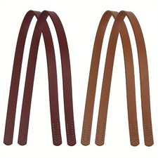 1set 4pcs 2 colors PU leather bag Handles for bag Straps Replacement