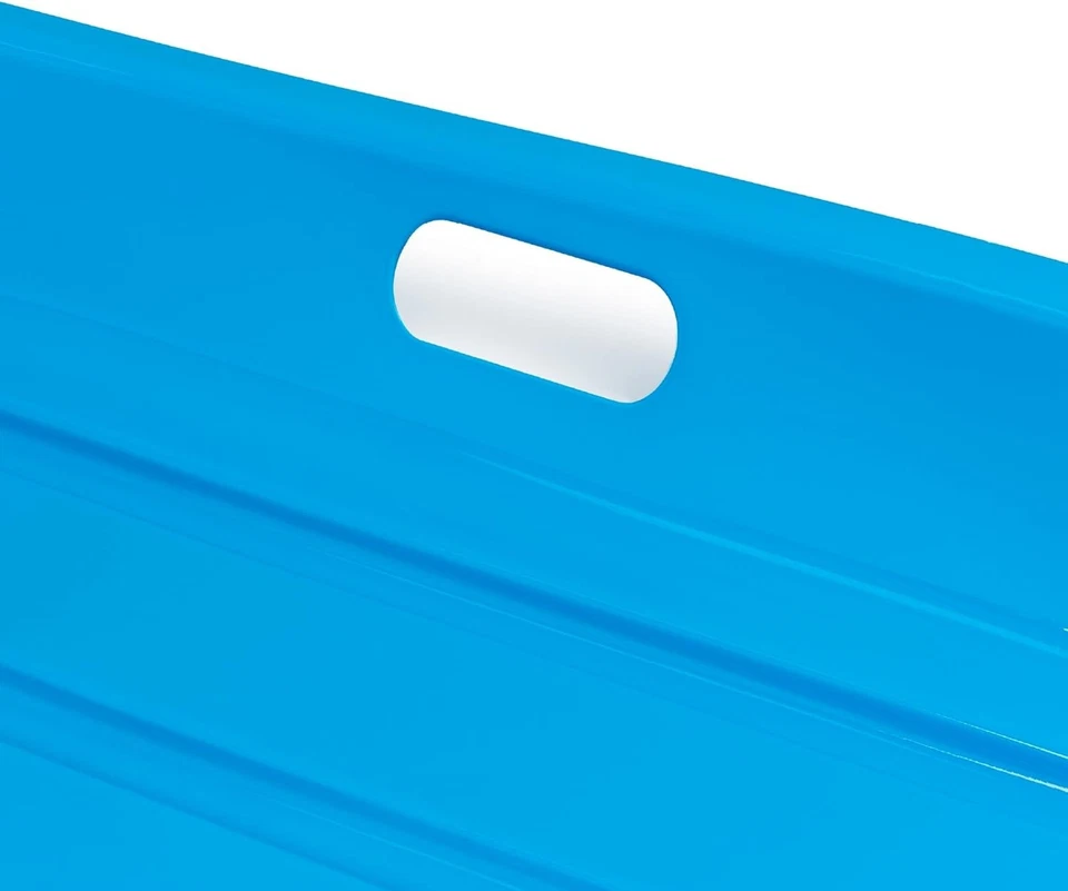 35-дюймовые детские пластиковые санки-тобогганы Best Choice Products с выдвижной веревкой, 2 ручки - Изображение 4 из 4