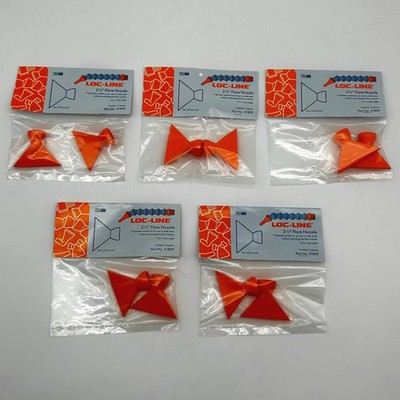 Loc-Line 51809 Flat Nozzle 2-1/2'' Flare Acetal For Liquid Air 5pks of 2/10 Total
