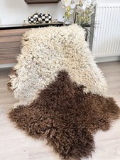 100 Natural Gotland Sheepskin Rug,sheepskin Pelt,Natural Color,white,Camel
