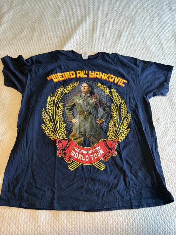 Weird Al Yankovic Mandatory World Tour Concert XL T-Shirt