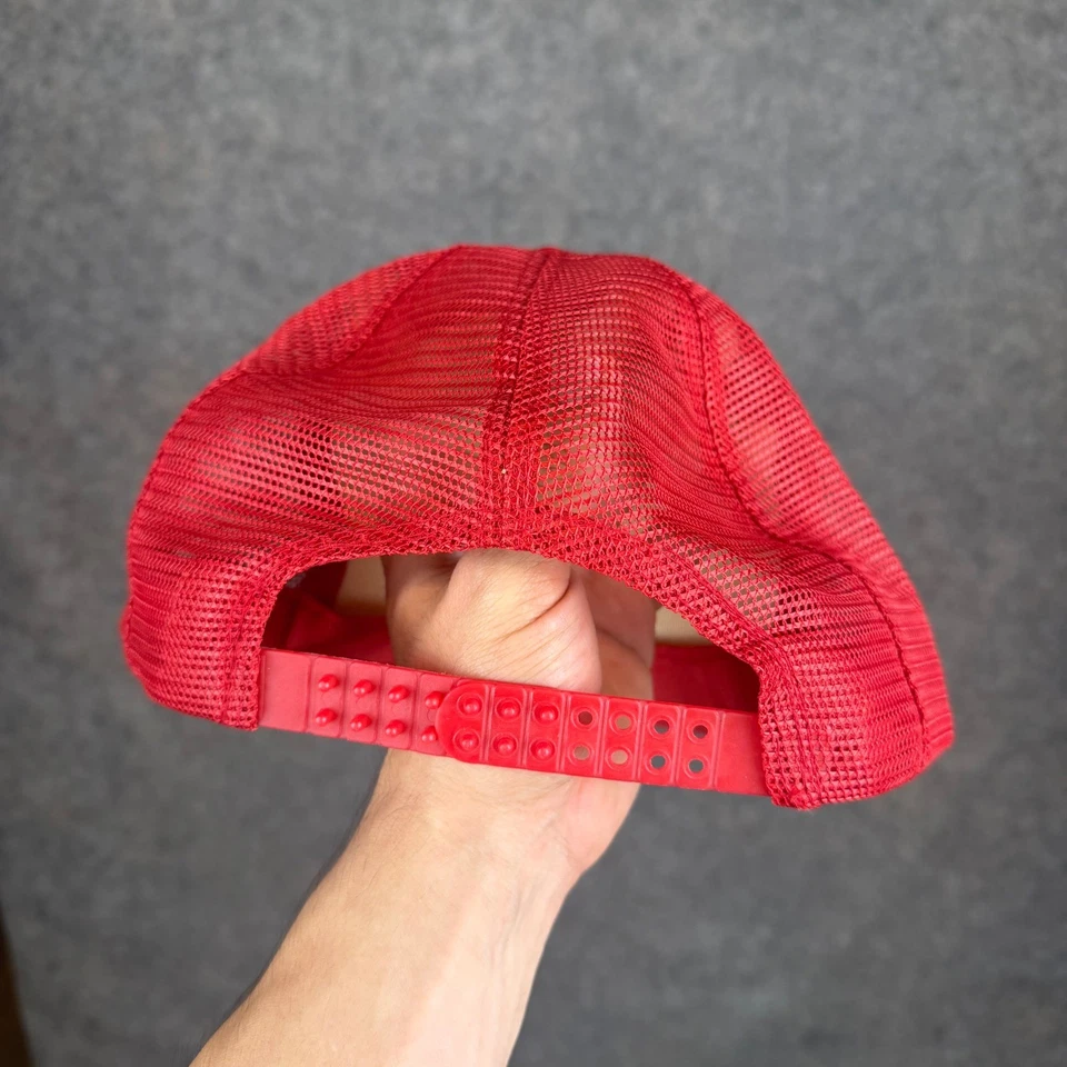 De Colección Hawaiian Airlines Trucker Sombrero Para Hombres OS Rojo Blanco Espuma Malla Años 80 90 Promoción Foto 2 de 4