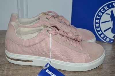 Birkenstock Bend Low Top Lace Up Sneaker Soft Pink Suede Womens EU 39 US 8- 8.5