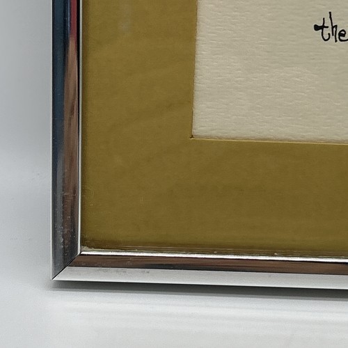 The Bicyclers Framed Print, Vintage 1977 William Logan Silver Tone Frame - Picture 5 of 13