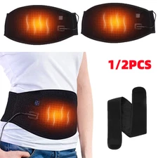 1/2PCS Cordless Heating Pad Lower Back Brace Massager With Heat USB Heating Belt