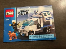 Lego City Police Dog Unit (7285) 100% Complete With Minifigures