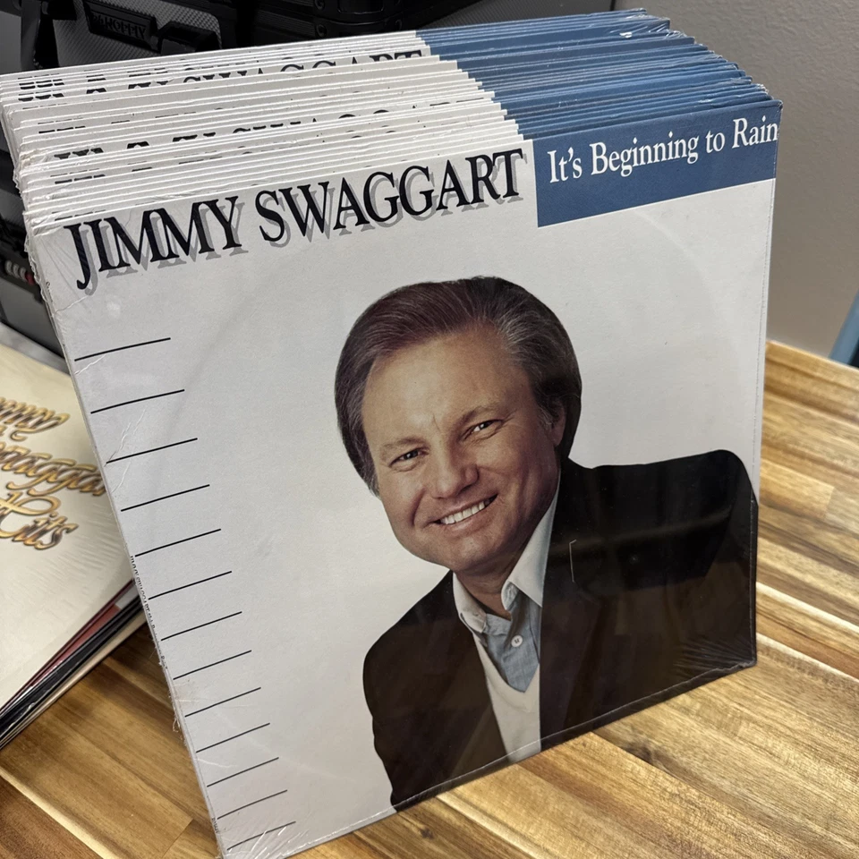 Jimmy Swaggart IT’S BEGINNING TO RAIN 1986 Vinyl Record New, Sealed. Christian - Image 3 of 4