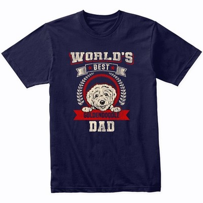 World's Best Goldendoodle Dad Dog Breed T-Shirt - Goldendoodle Shirt