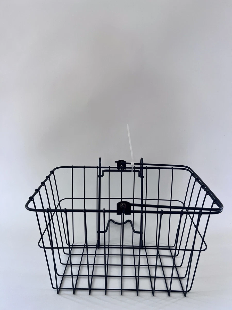 Black wire sale bike basket