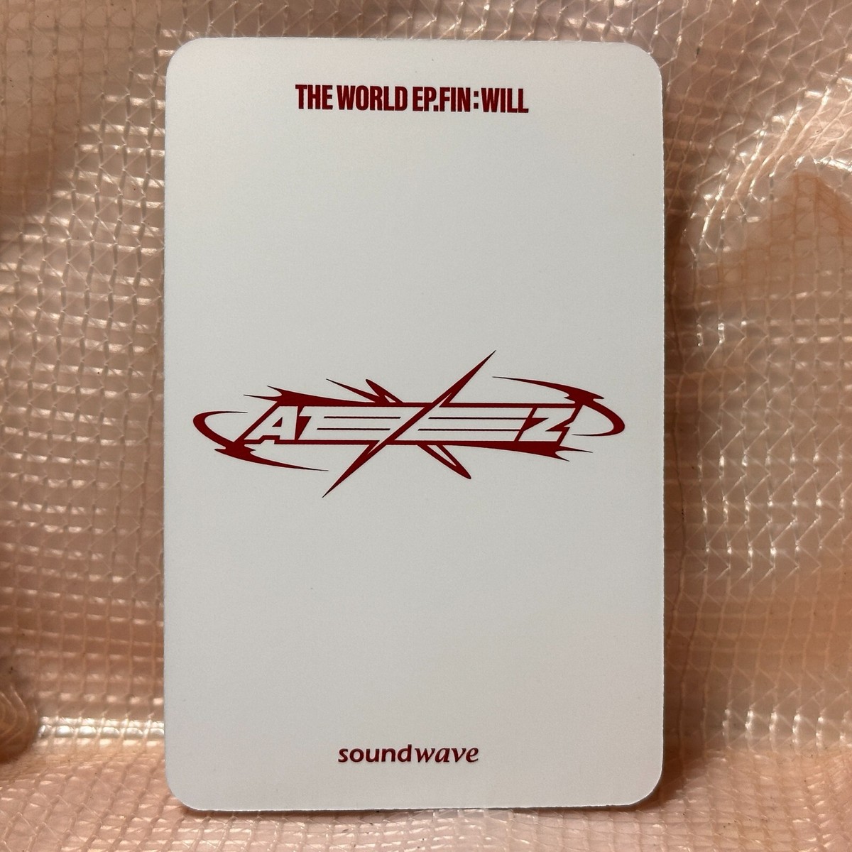 Hong Joong Soundwave Pop-up 2nd Lucky Draw Photocard Ateez Ep Fin