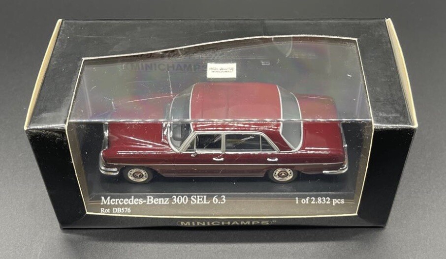 Minichamps 1/43 Mercedes Benz 300 SEL 6.3 1968-72 Red 430039102 | eBay