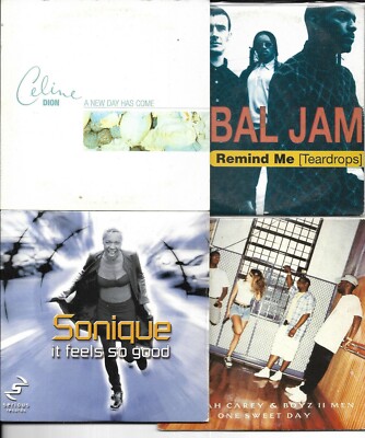 SET 8 SINGLES VI MARIAH CAREY/TRIBALJAM/CELINE DION/SONIQUE/ALL SAINTS/MONICA