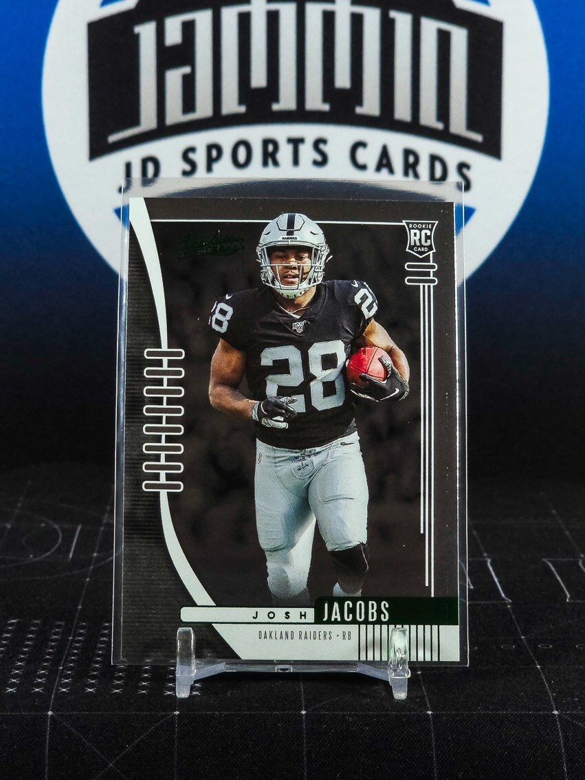 2019 Panini  Absolute Green 124 Josh Jacobs Rookie Raiders Packers