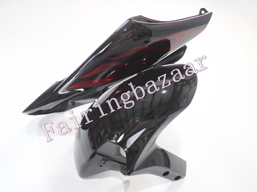 Fit for 2006 2007 CBR1000RR Black Candy Red Flame ABS Injection Mold Fairing Kit - Picture 6 of 7