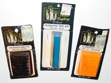 Vintage Candle Making Wax Color Dye Decorating Drip Mixed Lot Yaley USA NOS
