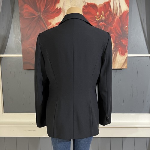 Vintage SAN LOUIS PARIS Women’s Blazer Sz 12 Polyester Dark Navy Suit Jacket - Picture 3 of 11