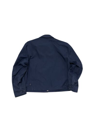 Giacca da lavoro vintage anni 60 Scoville cerniera blu navy ritagliata media - Foto 3 di 5
