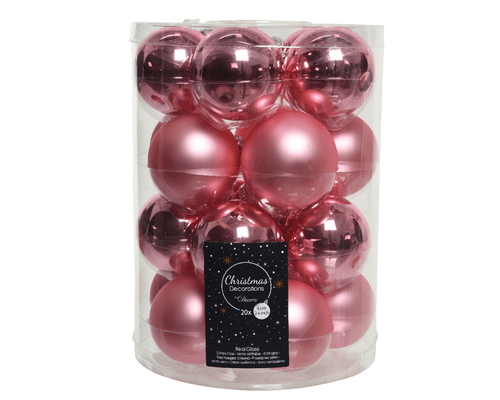 Christbaumschmuck Glas Weihnachtsbaumschmuck Christbaumkugeln rosa pink - Bild 12 von 13