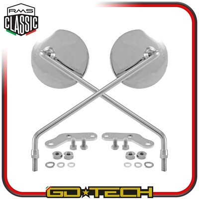 Paar Chrom Spiegel Vespa 50 Special N L R pk Primavera PX 125 150 200