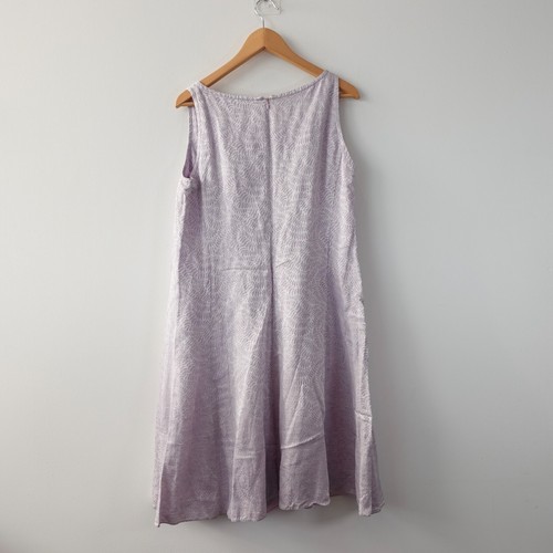 Lavender Cocktail Shift Dress Large ARMANI Purple Jacquard Party ITALY - Picture 2 of 16