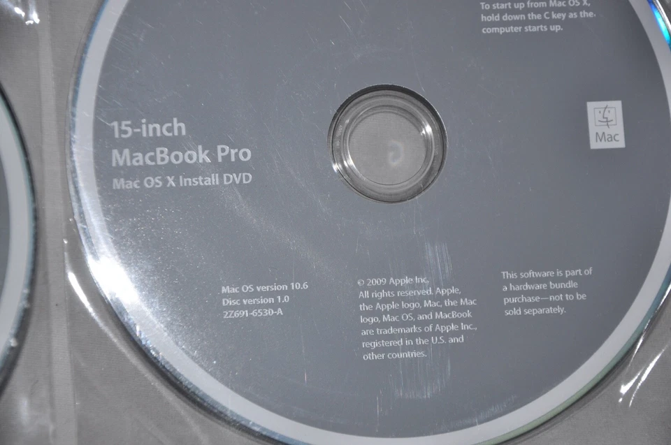 NEW MacBook Pro 15 original DVD not burnt OS X 10.6 Snow Leopard Application - Image 3 of 4
