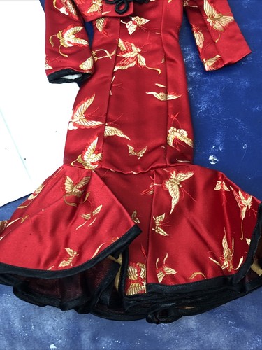 20” Artisan Made Outfit For Cissy Sized Dolls Asian Red Silk Dress JacketSet i53 - Picture 14 of 18