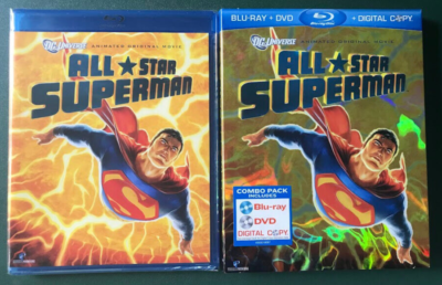 All-Star Superman (Blu-ray + DVD + Slipcover) MINT, FACTORY SEALED