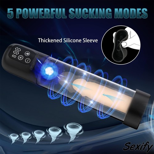 Water Penis Pump Vacuum Bath Enlargement Erection Extender Hydro Pump Sex Toy - Picture 4 of 24