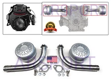 Exhaust pipes mufflers For  Predator 670cc V-Twin Go Kart Mini Bike