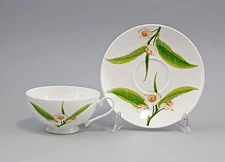 9952319-d Porcelain Tee-Tasse Saucer Decor Tea Leaf Jameson&tailor