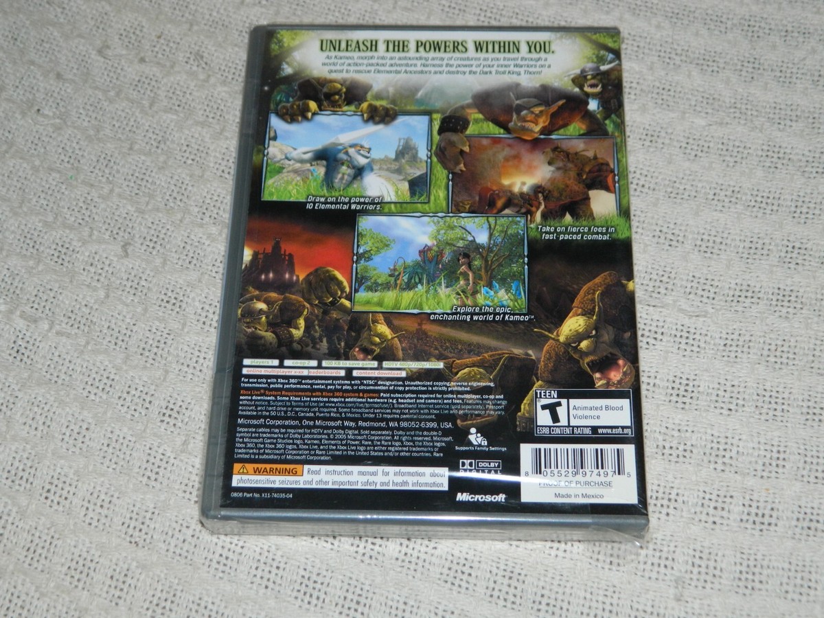 Kameo: Elements of Power (Microsoft Xbox 360, 2005) NEW