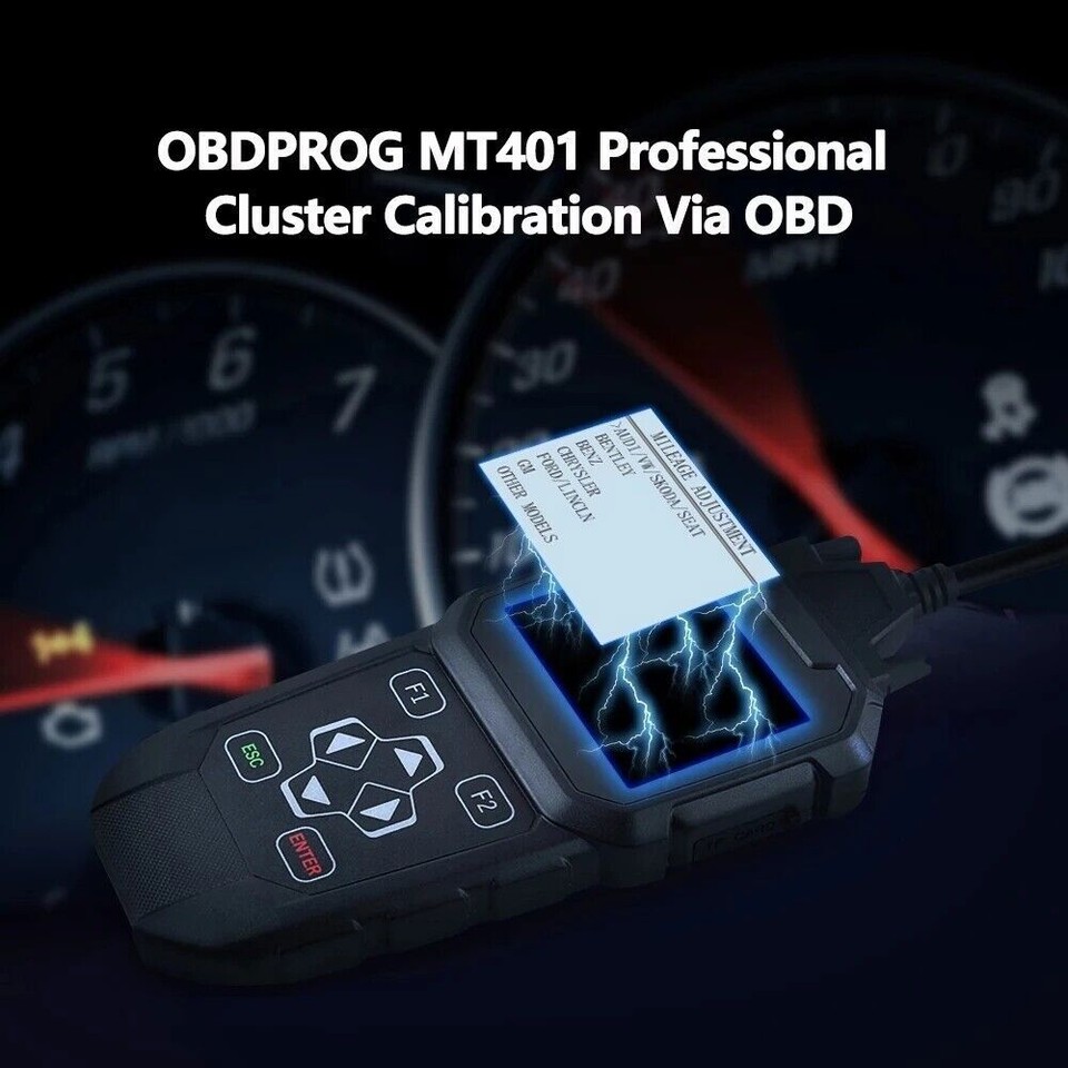 OBDPROG MT401 Car Cluster Odometer Correction Adjust Mileage Scanner ...