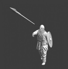 Northern Crusades Miniatures Medieval Soldier throwing spear 28 32 35 40 50 54mm