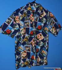Vintage 70s Islander Hawaiian Shirt Floral Retro Surf Cotton 1970s USA Large