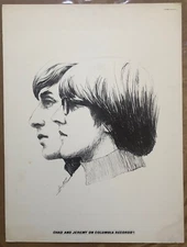 CHAD AND JEREMY Columbia Records 1966 US PROMO Retail In-Store COUNTER DISPLAY
