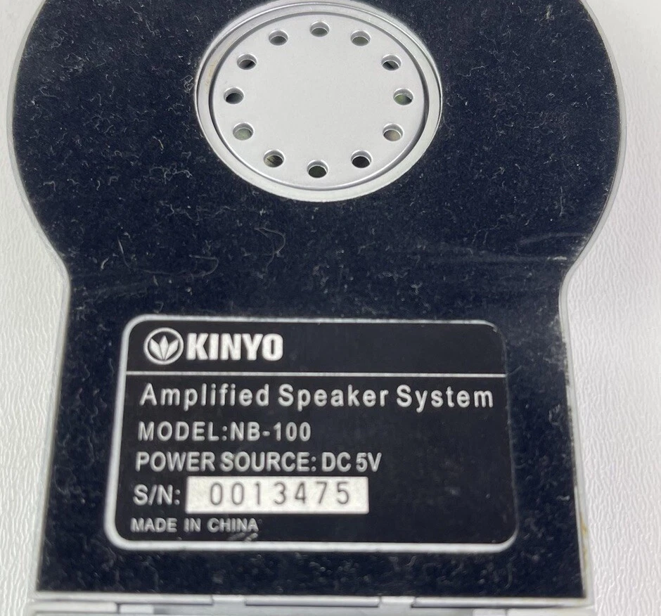 Kinyo Portable Sound Amplified Speaker System Silver  NB 100 - Image 3 of 4