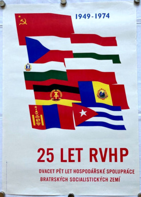 Original Vintage Poster F. KRAUS - RVHP - JUBILÄUM - WIRTSCHAFTSHILFE- 1973