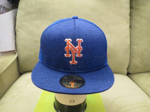 Sombrero ajustado New Era NY Mets dos tonos mezcla azul, logotipo naranja y plateado, talla 7 5/8 - Imagen 2 de 14